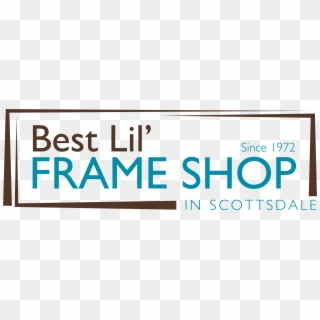 Best Lil Frame Shop Logo Horizontal Color Large - Poster Clipart