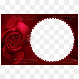 Free Png Best Stock Photos Transparent Red Rose Frame - Rose Photo Frame Png Clipart