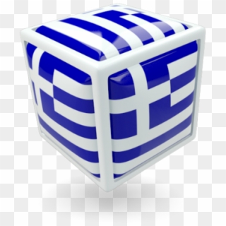 Cube Icon Illustration Of Flag Of Greece - Stool Clipart