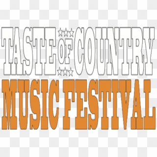 All Star Line Up For The 2017 Taste Of Country Music - Taste Of Country 2019 Clipart
