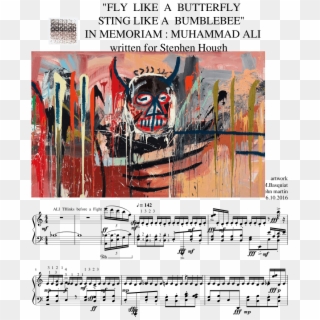 Sting , Float,bloody Hands) 3pieces In Memoriam Muhammad - Jean Michel Basquiat Devil Clipart