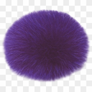 Lindo F Fox Fur Royal Purple Individual Pom Pom - Fur Clothing Clipart