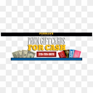 Pawn Gift Cards For Cash - 1 Us Dollar Clipart