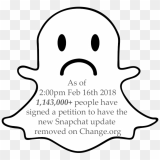 Snapchat Botches Facelift In Latest App Update - Illustration Clipart