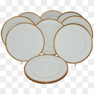 Antique Theodore Haviland Limoges France Dinner Plates - Plate Clipart