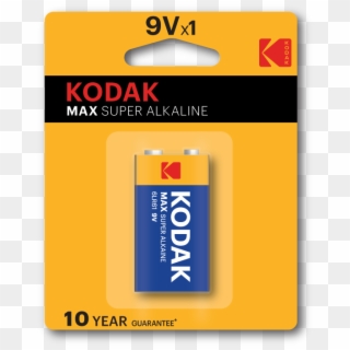 Kodak Max 9v Batteries Alkaline - Graphics Clipart
