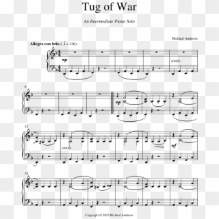 Click To Expand Tug Of War Thumbnail - Suite Francaise Sheet Music Clipart