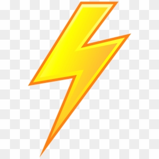 Electricity Clipart Lightning Strike - Orange - Png Download