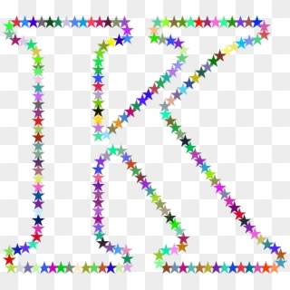 This Free Icons Png Design Of K Stars - Letter K With Stars Clipart