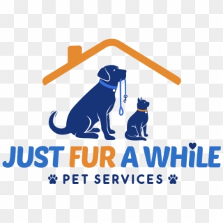 Just Fur A While Pet Services Header - Dog Catches Something Clipart