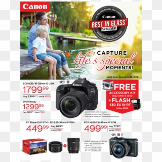 Canon Father's Day Best In Glass Sales Event - Mirrorless Interchangeable-lens Camera Clipart