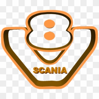 Scania V8 Logo - Scania V8 Logo Png Clipart