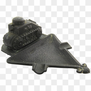 Wwii Army Tank On Metal Ashtray Military - Tank Clipart