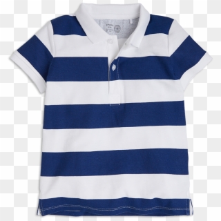 Striped Polo Shirt Blue - Polo Shirt Clipart