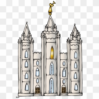 Salt Lake Temple , Png Download - Make A Temple Drawing Clipart