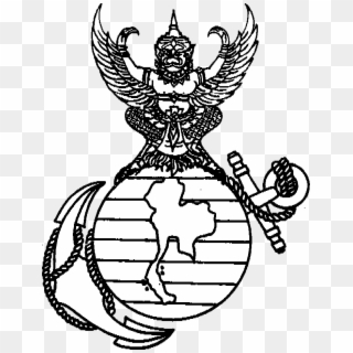 Emblem Of The Royal Thai Marines Corps, Original Published - Thai Marines Logo Clipart