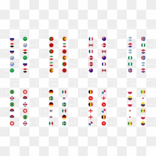 World Cup 2018 Match Schedule - Circle Clipart