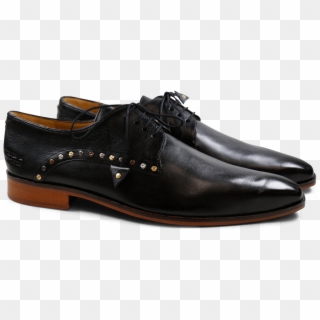 Derby Shoes Jordan 3 Milano Black Mixed Rivets Ls Natural - Leather Clipart