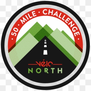 Vélo North 50 Mile Challenge Logo - Circle Clipart