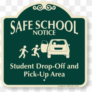 Student Drop Off And Pick Up Signs Clipart