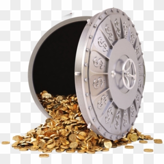 #bank #vault #gold - Bank Vault With Money Png Clipart