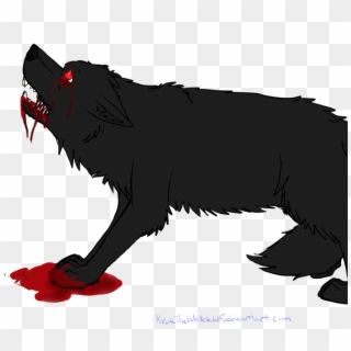 Bloody Wolf By - Drawing Clipart