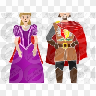 Queen Clipart Medieval King Queen - Illustration - Png Download