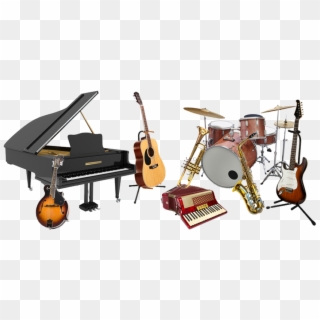 Alat Band Png - Musical Instruments All Together Clipart
