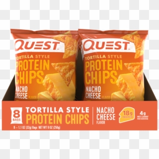 Nacho Cheese Tortilla Style Protein Chips - Snack Clipart