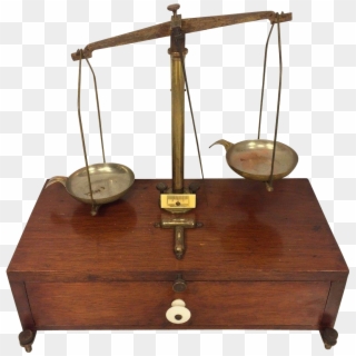 Antique Henry Troemner Scale With Wood Base W/ Drawer - Henry Troemner Scale Class Clipart
