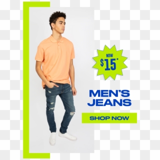 Mens Jeans - Poster - Male Clipart