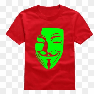 Glowing Guy Red T-shirt - V For Vendetta Avatar Clipart