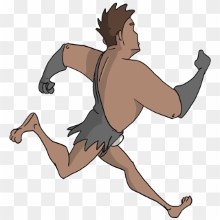 Preview - Running Cave Man Animation Clipart