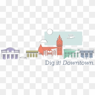 Building Clipart Downtown - House - Png Download