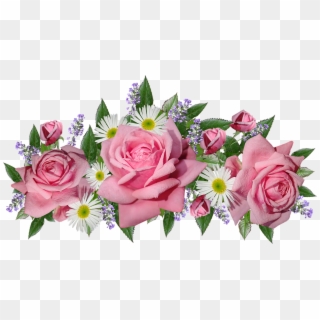 Flowers, Roses, Daisies, Lavender, Arrangement, Garden - Garden Roses Clipart