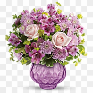 Lavender Silk - Teleflora Monarch Garden Bouquet Clipart