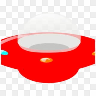 Ufo Clipart Red - Red Ufo Transparent - Png Download