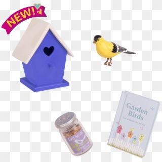 Nest Door Neighbours Birdhouse Accessory Set For 18 - American Goldfinch Clipart