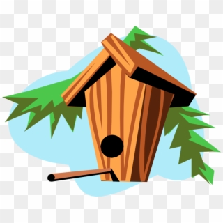 Vector Illustration Of Birdhouse Or Birdbox Nest Boxes Clipart