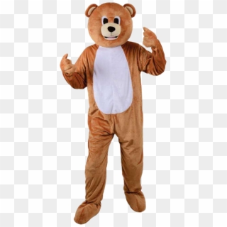 Man In Teddy Bear Costume Clipart