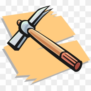 Vector Illustration Of Claw Hammer Hand Tool Used To - Vector Graphics Clipart
