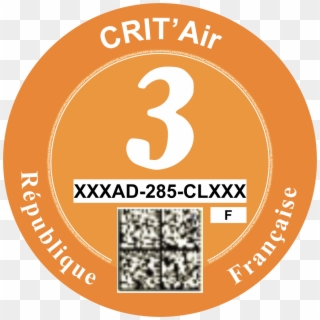 Pictures Of The Crit'air Vignette And Of Traffic Signs - Crit Air 4 Clipart