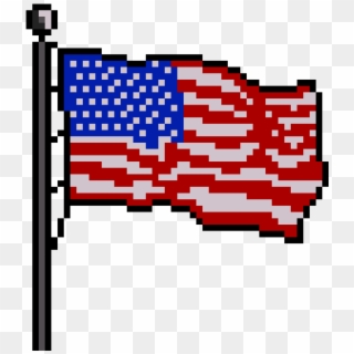 American Flag - Usa Flag Pixel Png Clipart