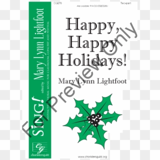 Thumbnail Happy, Happy Holidays - Graphic Design Clipart