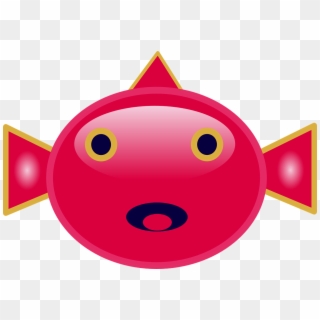 Fish Mouth Eyes Red Face Png Image - Fish Face Png Clipart