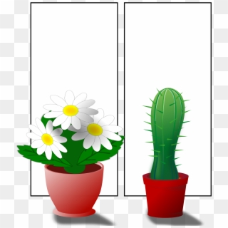 This Free Icons Png Design Of Window With Plants Clipart