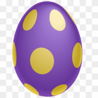 Free Png Download Purple Dotted Easter Egg Png Clipairt - Easter Egg Transparent Background