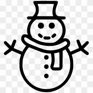 Png File - Snowman Black And White Png Clipart