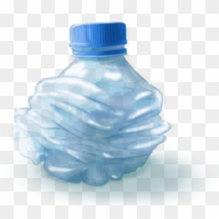 Small Crushed Water Bottle - Crushed Water Bottle Png Clipart