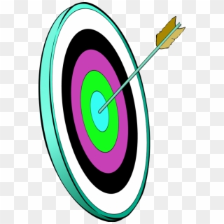 Dart Arrow In The Smallest Circle - Target Arrow Gif Png Clipart